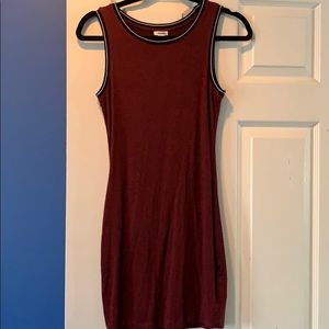 Tshirt type stretchy mini dress from garage